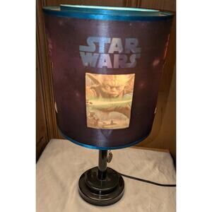 Star Wars Double Shade Lamp Yoda Darth Vader Stromtrooper 18"